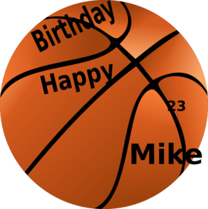Happy Birthday Basketball Clip Art