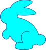Sea Green Bunny Clip Art