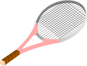 Tennis Racket Pink Clip Art