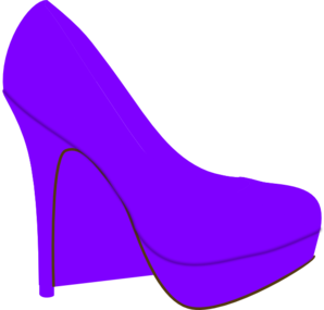 Purple Shoe Clip Art