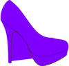 Purple Shoe Clip Art