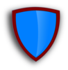 Blue-red  Security Shield Clip Art