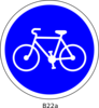 French Bicycle Sign Clip Art