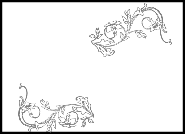 Clipart Flower Frame 5