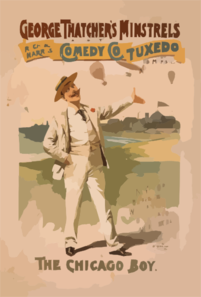 George Thatcher S Minstrels Allied With Rich & Harris  Comedy Co. In Tuxedo By Ed. Marble Clip Art