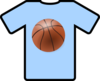 Light Blue Shirt Basketball Clip Art