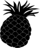 Pineapple Silhouette Clip Art