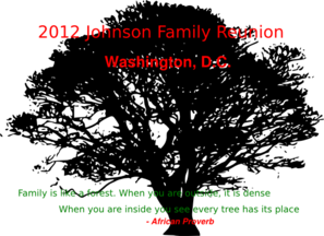 Johnson Family Reunion Clip Art