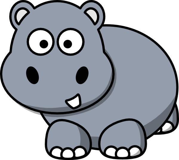 Download Side Hippo Clip Art at Clker.com - vector clip art online, royalty free & public domain