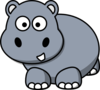 Side Hippo Clip Art