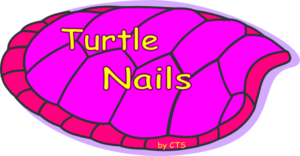 Pink Turtle Nails Clip Art