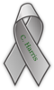 Grey Cancer Ribbon Clip Art