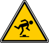 Warning - Tripping Hazard Clip Art