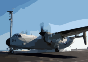 C-2 Grayhound Launches From Uss Carl Vinson (cvn 70). Clip Art