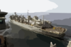 Uss Nimitz (cvn 68) Approaches The Fast Combat Support Ship Uss Bridge (aoe 10). Clip Art