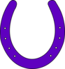 Horse Shoe Purple2 Clip Art