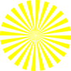 Yellow Sunburst Clip Art