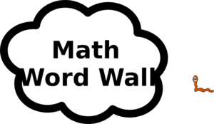Math Word Wall Clip Art