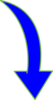 Curved-arrow-bright-blue-small Clip Art