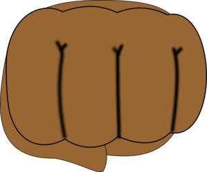 Brown Fist Clip Art