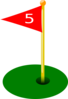 Golf Flag 3rd Hole Clip Art