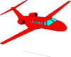 Red Plane Clip Art