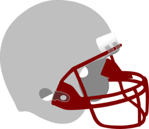 Gray And Red Helmet Clip Art