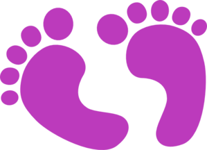 Download Purple Baby Feet Clip Art at Clker.com - vector clip art ...