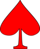 Red Spades Clip Art