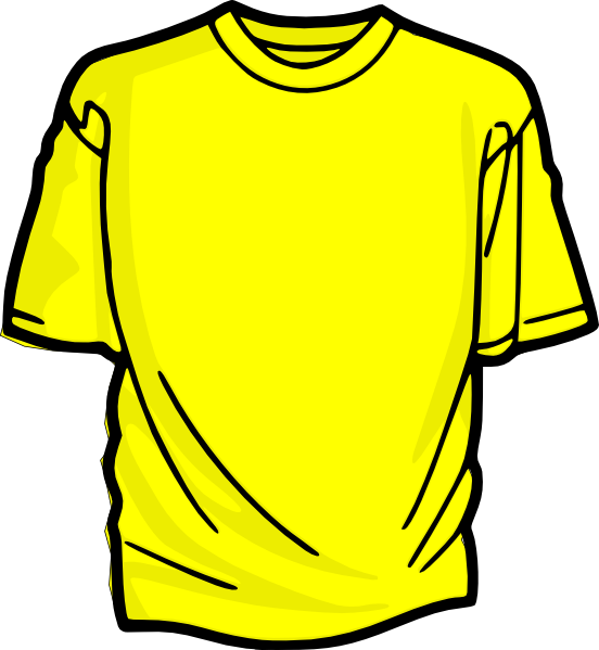 Yellow T-shirt Clip Art at Clker.com - vector clip art online, royalty ...
