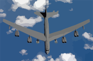 A B-52 Stratofortress Assigned To The 40th Expeditionary Bomb Squadron, Loaded With 12 Joint Direct Attack Munitions (jdam) Heads Toward Iraq With It Clip Art