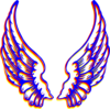 Colored Wings Clip Art