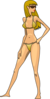 Girl Yellow Bikini Clip Art