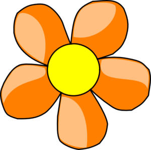 Orange Daisy Clip Art