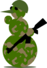 Snowman Military Clip Art