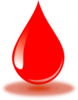 Real Red Blood Drop Clip Art