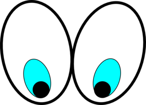 Cartoon Eyes(looking Down) Clip Art at Clker.com - vector clip art