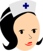 Nurse-black Clip Art