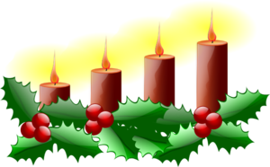 Lit Advent Candles Clip Art