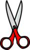 Red Scissors Clip Art