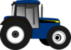 Blue Tractor Clip Art