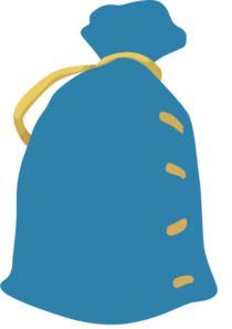 Generic Blue Bag Clip Art