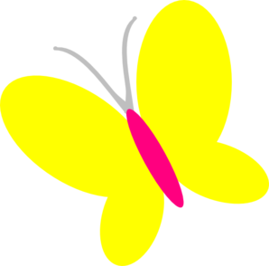 Download Yellow Butterfly Clip Art at Clker.com - vector clip art ...