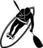 Paddle Surfer  Clip Art