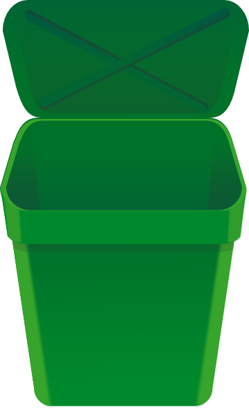 Njoynjersey Mini-car Game Green Trash Can @aabbaart.com Clip Art at