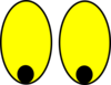 Yellow Watching Eyes Clip Art