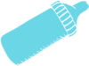 Baby Bottle Tiffany Blue Clip Art