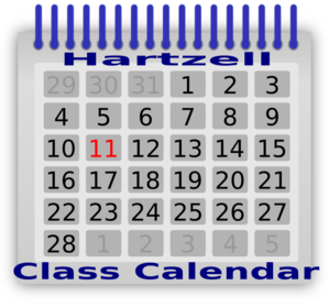 Class Calendar Clip Art