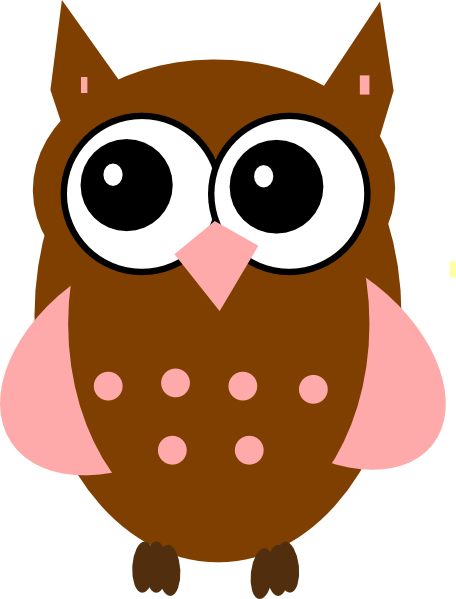Clipart Pink Owl 2