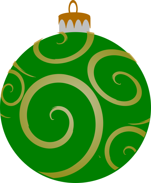 Green Decorative Ornament Clip Art at Clker.com - vector clip art ...